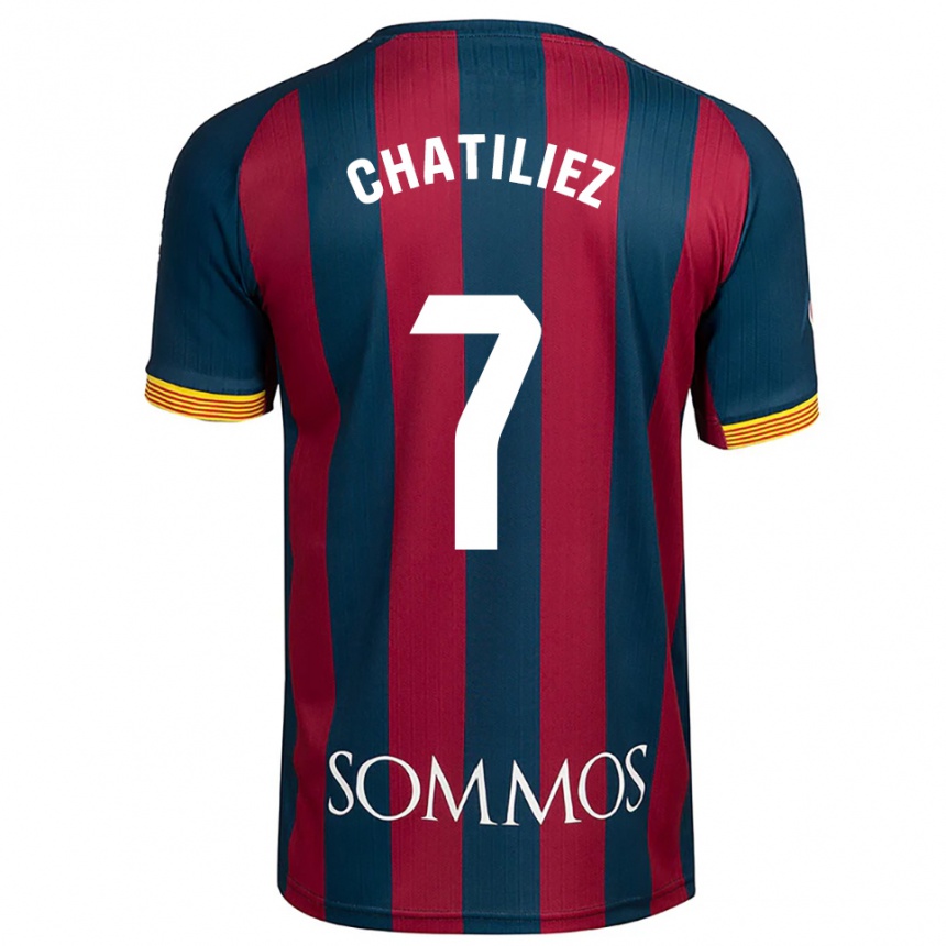 נשים כדורגל Willy Chatiliez #7 כחול נייבי אדום ג'רזי ביתית 2025/26