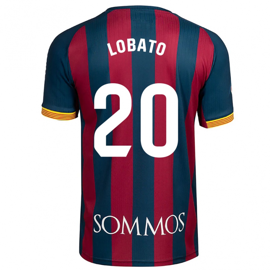 נשים כדורגל Guillermo Lobato #20 כחול נייבי אדום ג'רזי ביתית 2025/26