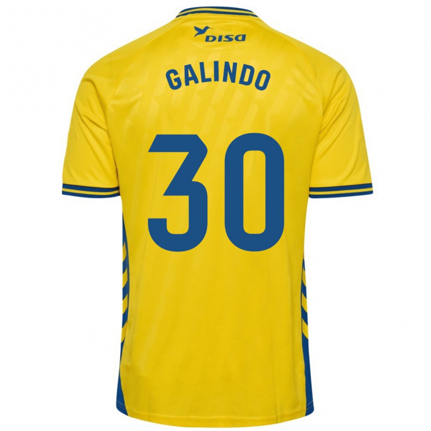 נשים כדורגל Cristian Galindo #30 צהוב כחול ג'רזי ביתית 2025/26