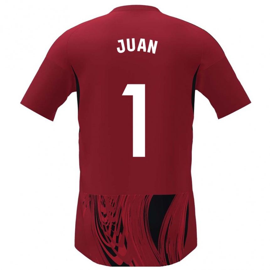 נשים כדורגל רמון חואן #1 אדום שחור ג'רזי ביתית 2025/26