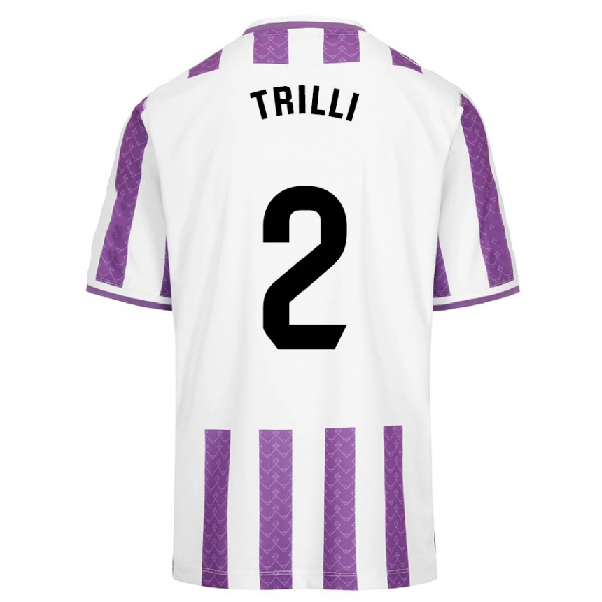 נשים כדורגל טרילי #2 סגול לבן ג'רזי ביתית 2025/26