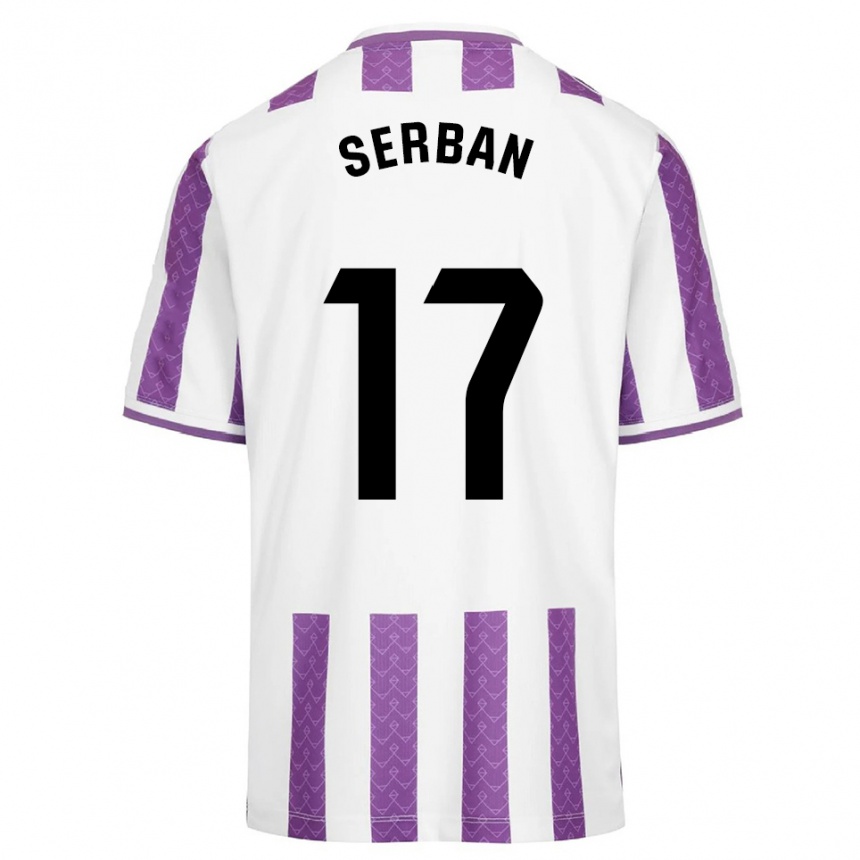 נשים כדורגל אלין סרבן #17 סגול לבן ג'רזי ביתית 2025/26