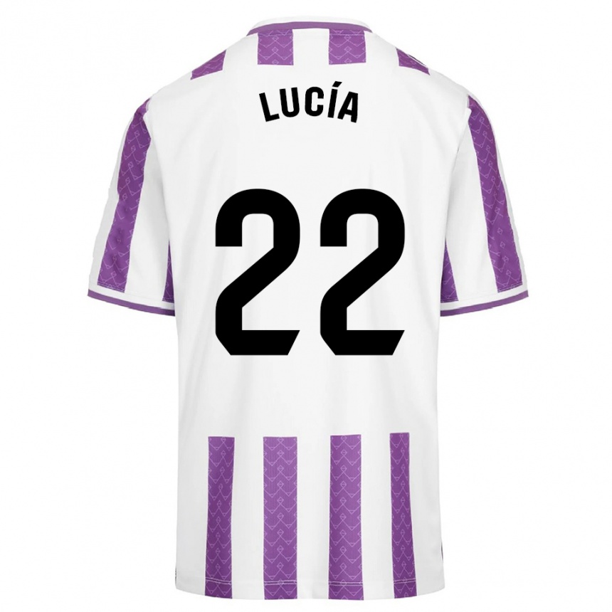 נשים כדורגל Lucía Familiar Martín #22 סגול לבן ג'רזי ביתית 2025/26