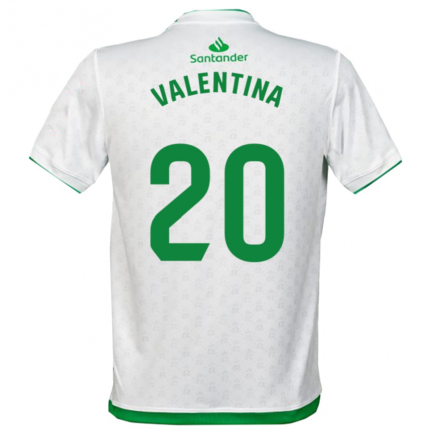 נשים כדורגל Valentina Lucumi Montoya #20 ירוק לבן ג'רזי ביתית 2025/26