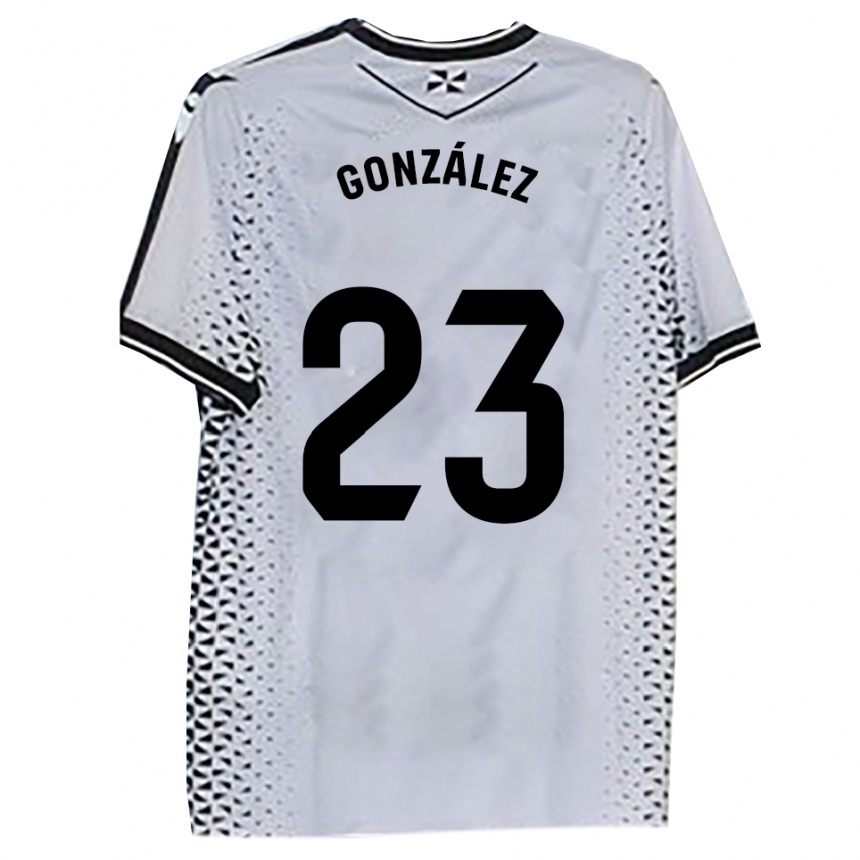 נשים כדורגל Elías González #23 לבן שחור ג'רזי ביתית 2025/26