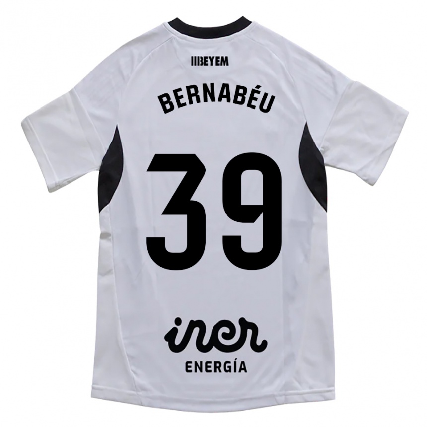 נשים כדורגל Dani Bernabéu #39 לבן סגול ג'רזי ביתית 2025/26