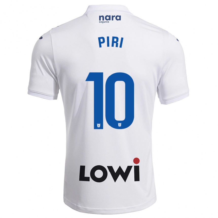 נשים כדורגל Piri #10 לבן נייבי ג'רזי ביתית 2025/26