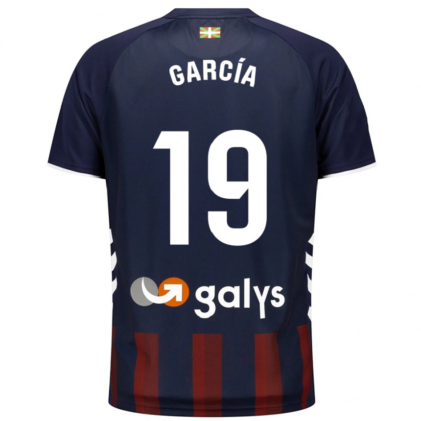 נשים כדורגל Hugo García #19 כחול נייבי אדום ג'רזי ביתית 2025/26