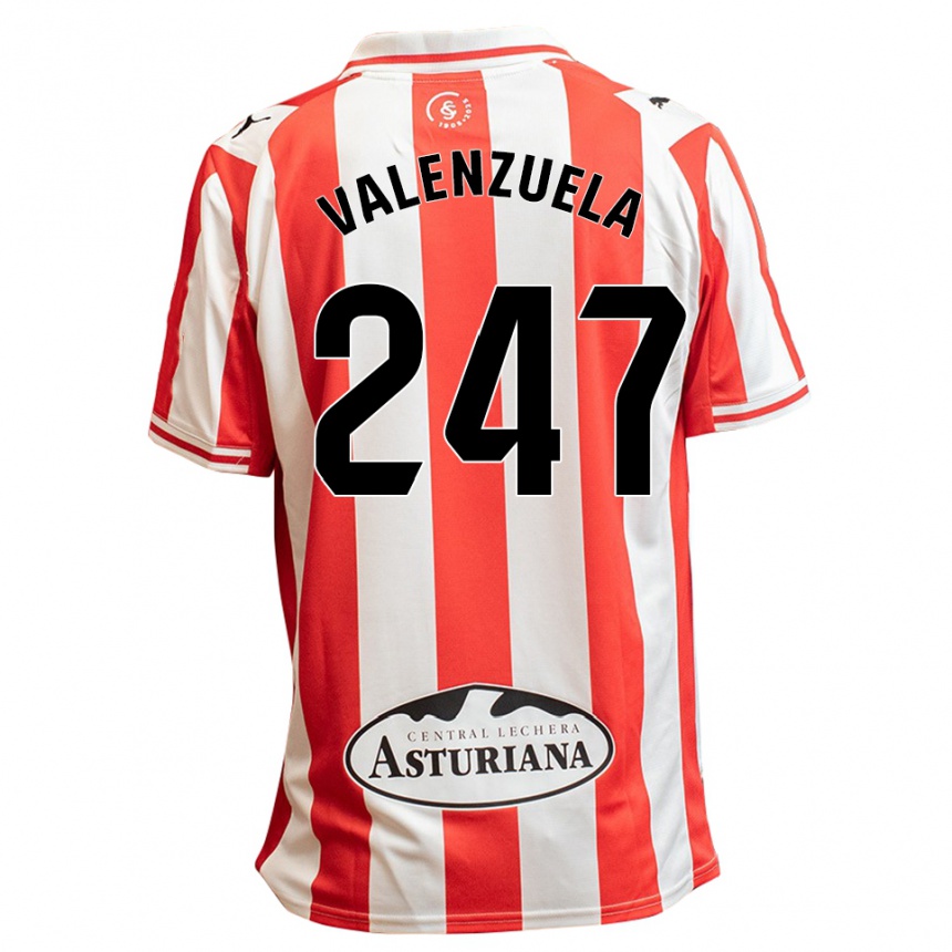 נשים כדורגל Sebastián Valenzuela #247 לבן אדום ג'רזי ביתית 2025/26