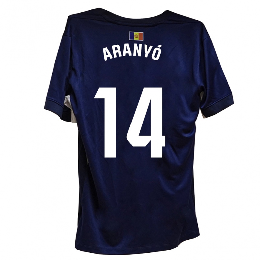 נשים כדורגל Marc Aranyó #14 כחול לבן ג'רזי ביתית 2025/26