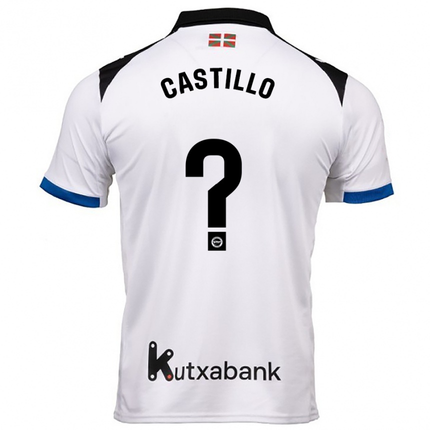 נשים כדורגל Adrián Castillo #0 לבן כחול הרחק ג'רזי 2025/26