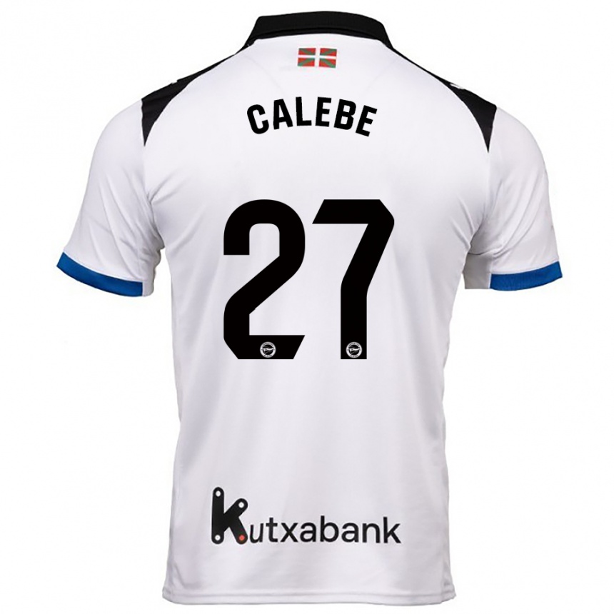 נשים כדורגל Calebe #27 לבן כחול הרחק ג'רזי 2025/26