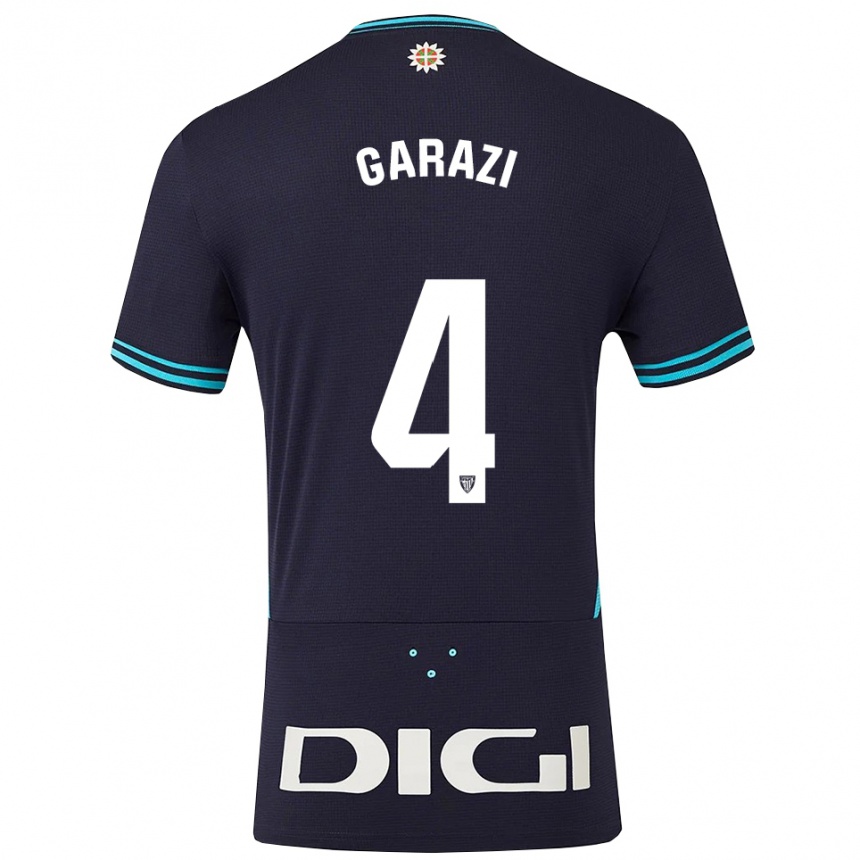 נשים כדורגל Garazi #4 כחול נייבי תכלת הרחק ג'רזי 2025/26