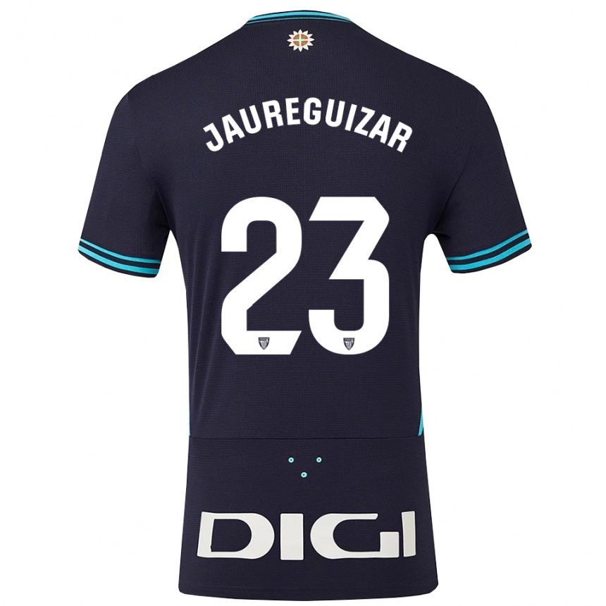 נשים כדורגל Mikel Jauregizar #23 כחול נייבי תכלת הרחק ג'רזי 2025/26