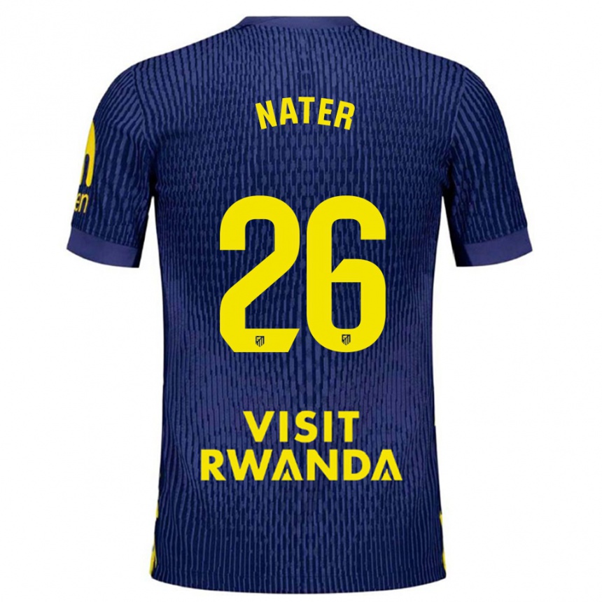 נשים כדורגל סילבנו נאטר #26 כחול נייבי צהוב הרחק ג'רזי 2025/26