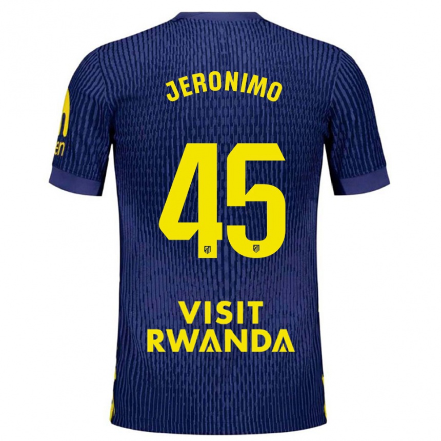 נשים כדורגל איסייה חרונימו נבארו דיאס #45 כחול נייבי צהוב הרחק ג'רזי 2025/26