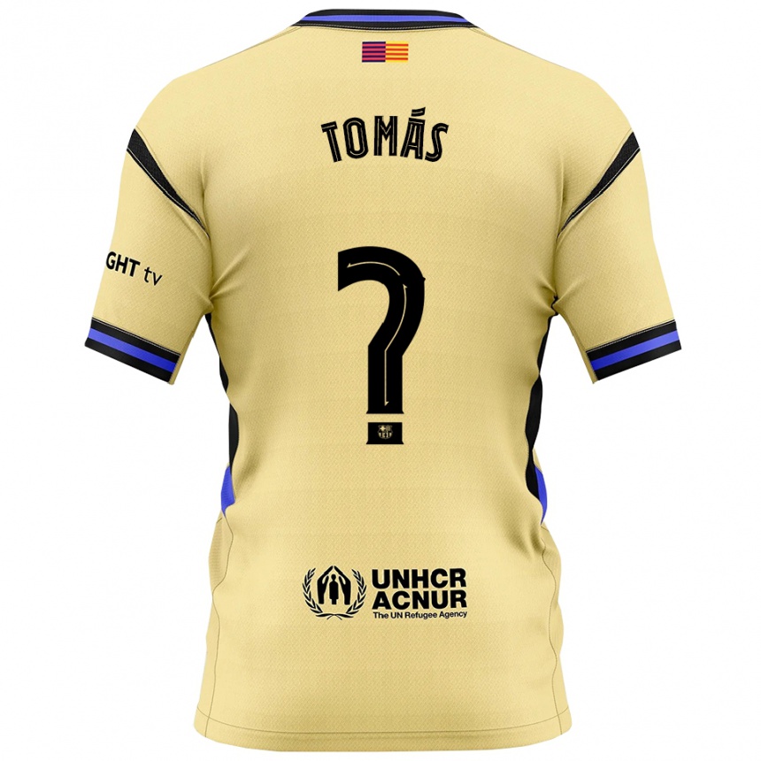 נשים כדורגל Roberto Tomás #0 צהוב שחור הרחק ג'רזי 2025/26