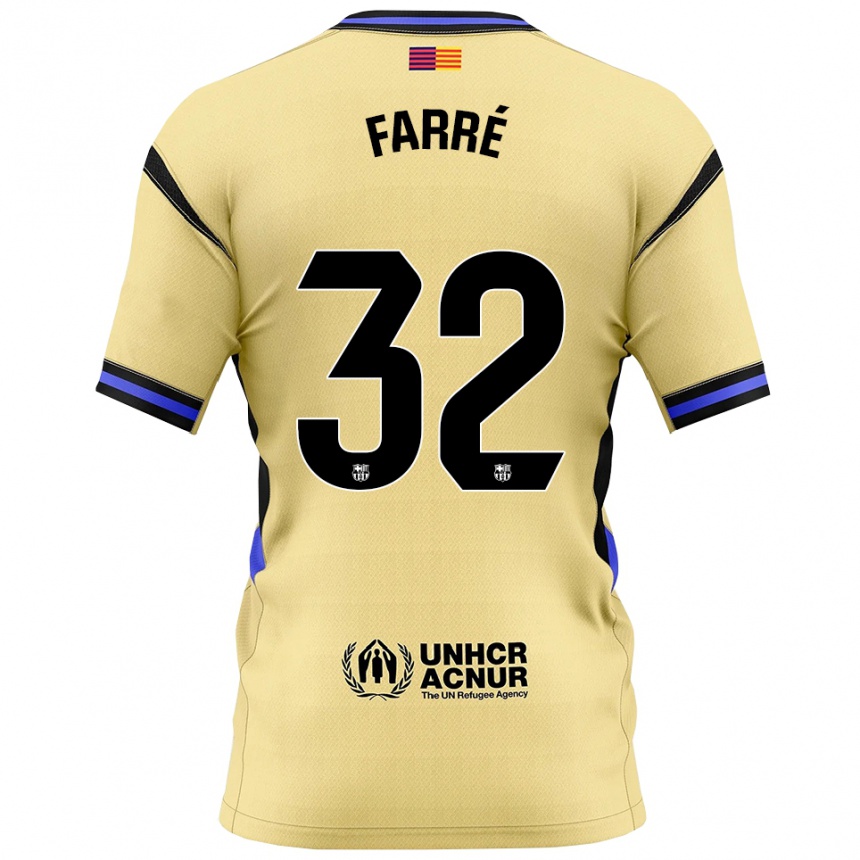 נשים כדורגל לאנדרי פארה #32 צהוב שחור הרחק ג'רזי 2025/26