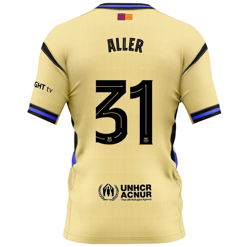 נשים כדורגל Eder Aller #31 צהוב שחור הרחק ג'רזי 2025/26