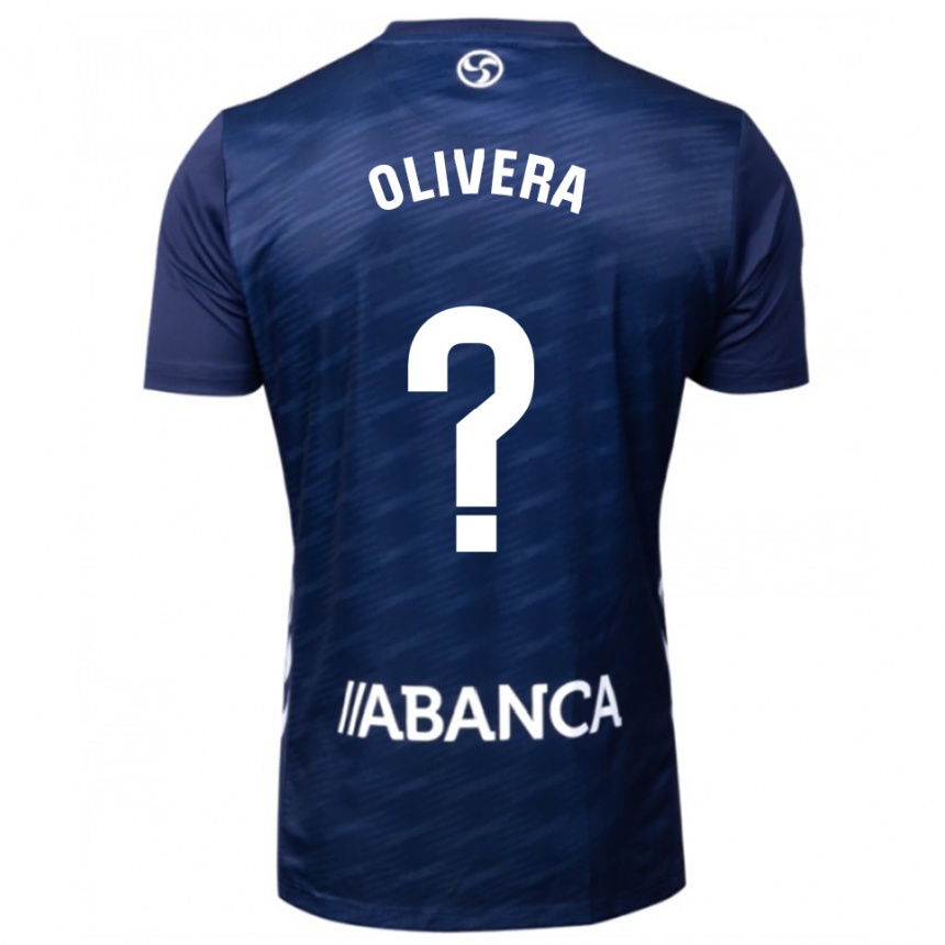 נשים כדורגל Nacho Olivera #0 כחול נייבי לבן הרחק ג'רזי 2025/26