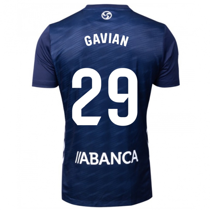 נשים כדורגל פאבלו גביאן אלונסו #29 כחול נייבי לבן הרחק ג'רזי 2025/26