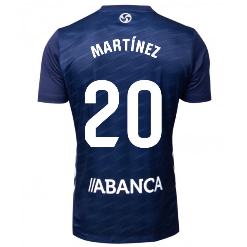 נשים כדורגל Lara Martínez #20 כחול נייבי לבן הרחק ג'רזי 2025/26