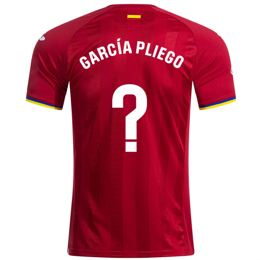 נשים כדורגל Hugo García Pliego #0 אדום צהוב כחול הרחק ג'רזי 2025/26