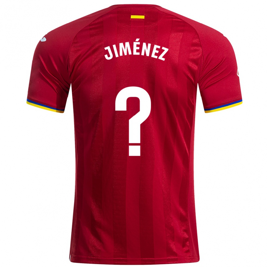 נשים כדורגל Javier Jiménez #0 אדום צהוב כחול הרחק ג'רזי 2025/26