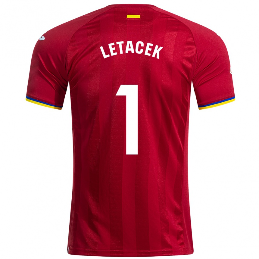 נשים כדורגל Jiri Letacek #1 אדום צהוב כחול הרחק ג'רזי 2025/26