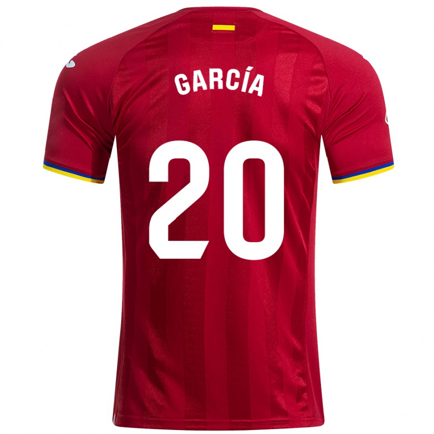 נשים כדורגל Álex García #20 אדום צהוב כחול הרחק ג'רזי 2025/26