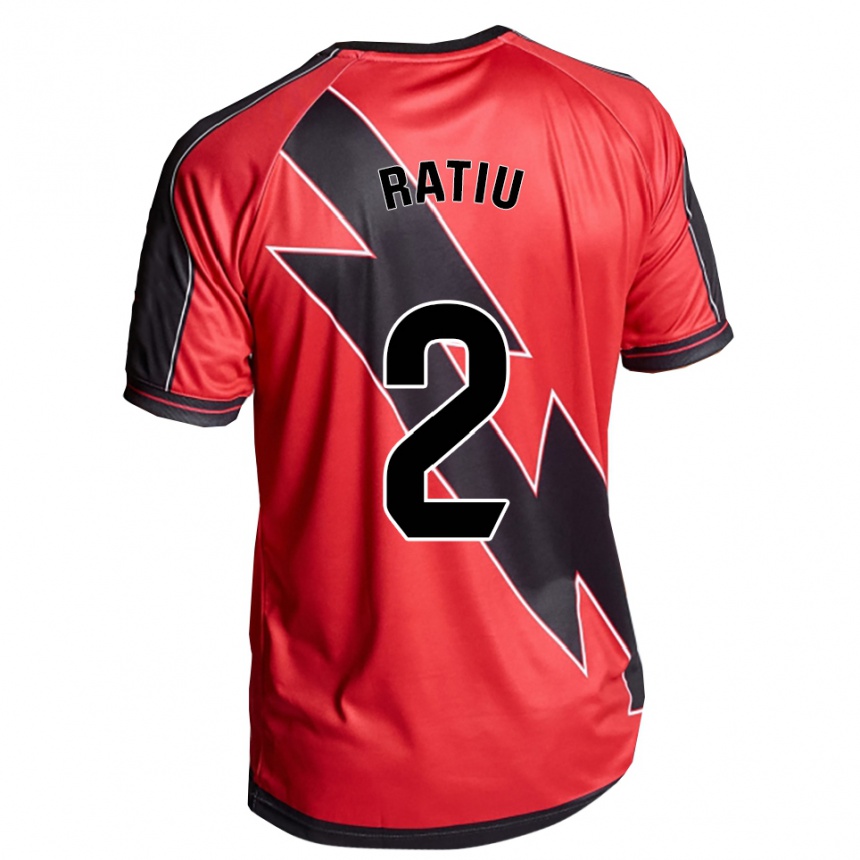 נשים כדורגל אנדריי ראצ'יו #2 אדום שחור הרחק ג'רזי 2025/26