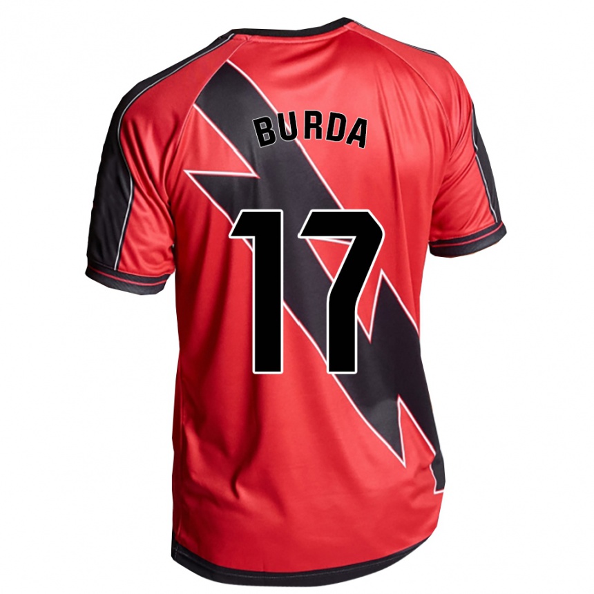 נשים כדורגל Carmen Burdalo Perez #17 אדום שחור הרחק ג'רזי 2025/26