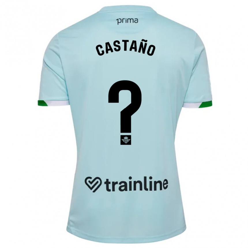 נשים כדורגל Jesús Castaño #0 תכלת ירוק הרחק ג'רזי 2025/26