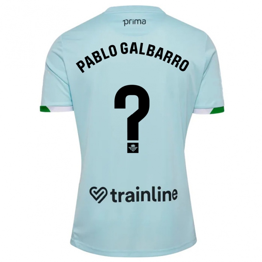 נשים כדורגל Juan Pablo Galbarro #0 תכלת ירוק הרחק ג'רזי 2025/26