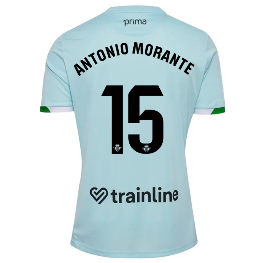 נשים כדורגל José Antonio Morante #15 תכלת ירוק הרחק ג'רזי 2025/26