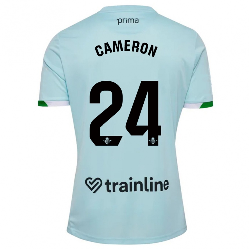 נשים כדורגל טיפאני קמרון #24 תכלת ירוק הרחק ג'רזי 2025/26