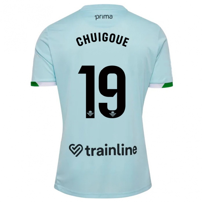 נשים כדורגל Dorine Chuigoué #19 תכלת ירוק הרחק ג'רזי 2025/26