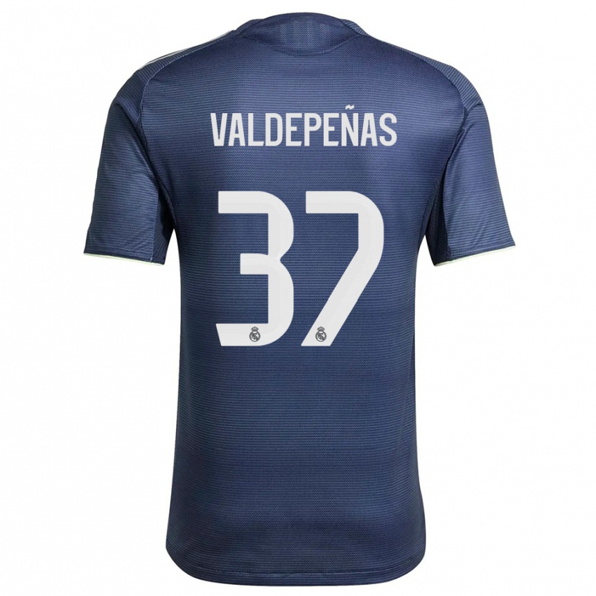נשים כדורגל Víctor Valdepeñas #37 כחול נייבי כסוף הרחק ג'רזי 2025/26
