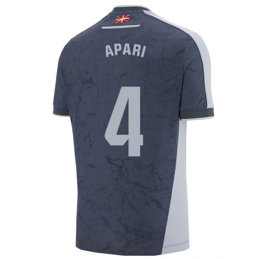 נשים כדורגל תשוקה אפאריסיו ג'אולר #4 כחול כהה לבן הרחק ג'רזי 2025/26