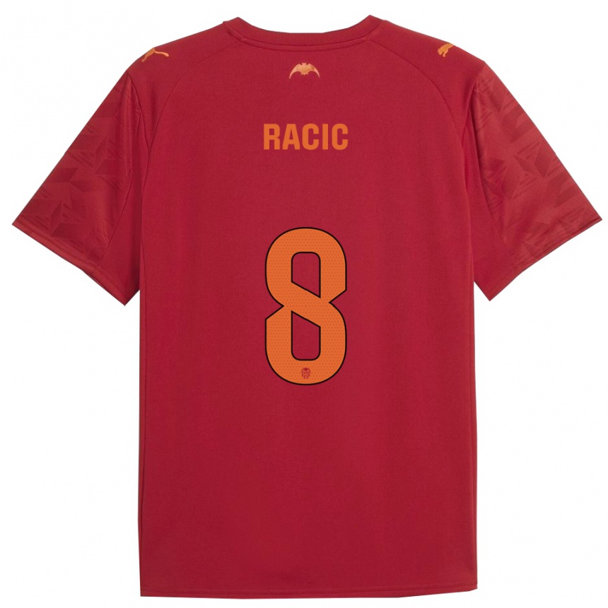 נשים כדורגל אורוש ראצ'יץ' #8 אדום כתום הרחק ג'רזי 2025/26