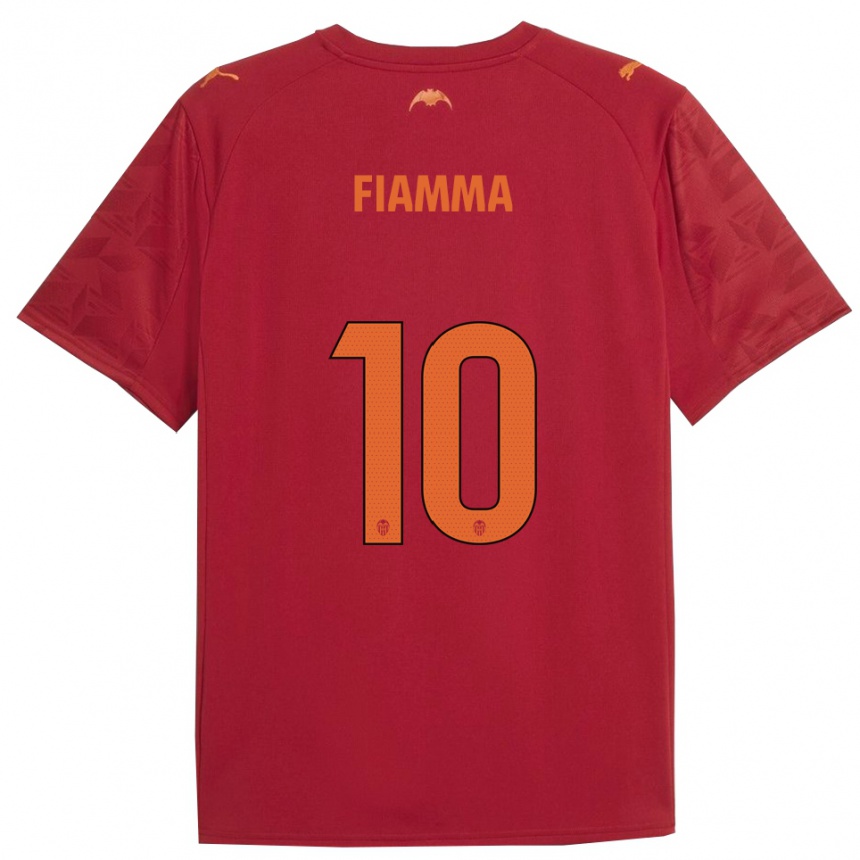 נשים כדורגל Fiamma #10 אדום כתום הרחק ג'רזי 2025/26