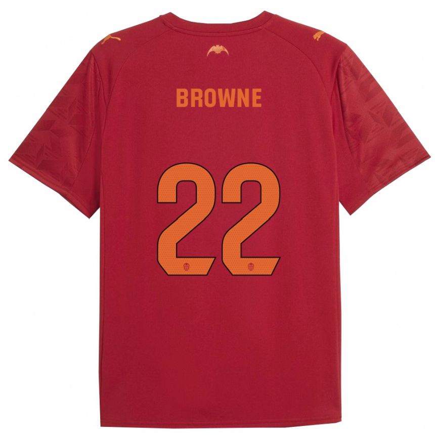 נשים כדורגל Phoenetia Browne #22 אדום כתום הרחק ג'רזי 2025/26