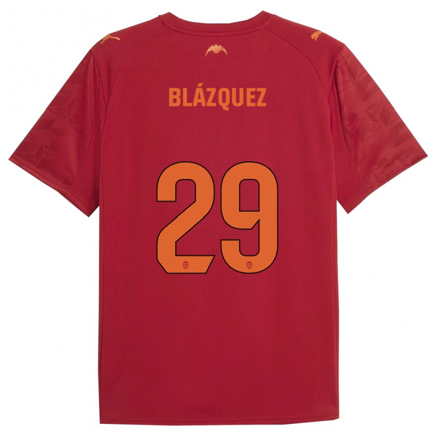 נשים כדורגל Aimar Blázquez #29 אדום כתום הרחק ג'רזי 2025/26