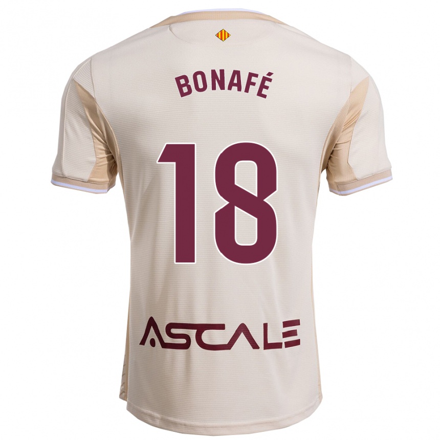 נשים כדורגל César Bonafé #18 לבן שמנת בורדו הרחק ג'רזי 2025/26