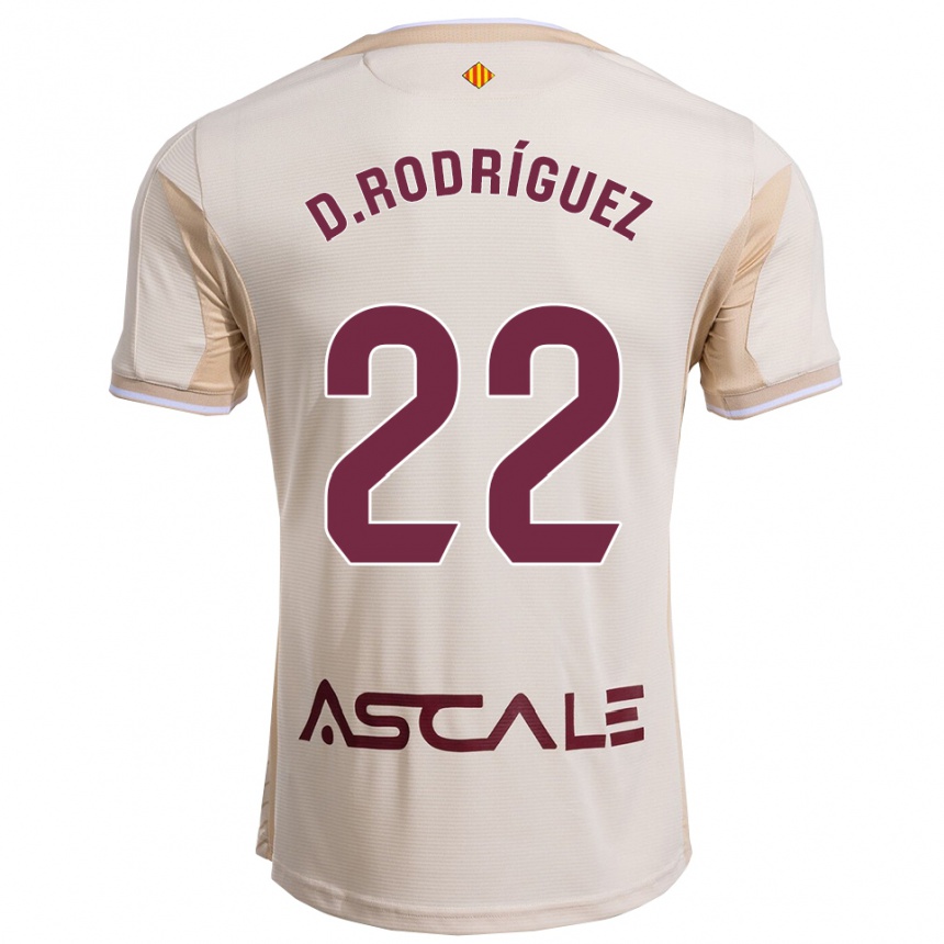 נשים כדורגל Daniel Rodríguez #22 לבן שמנת בורדו הרחק ג'רזי 2025/26