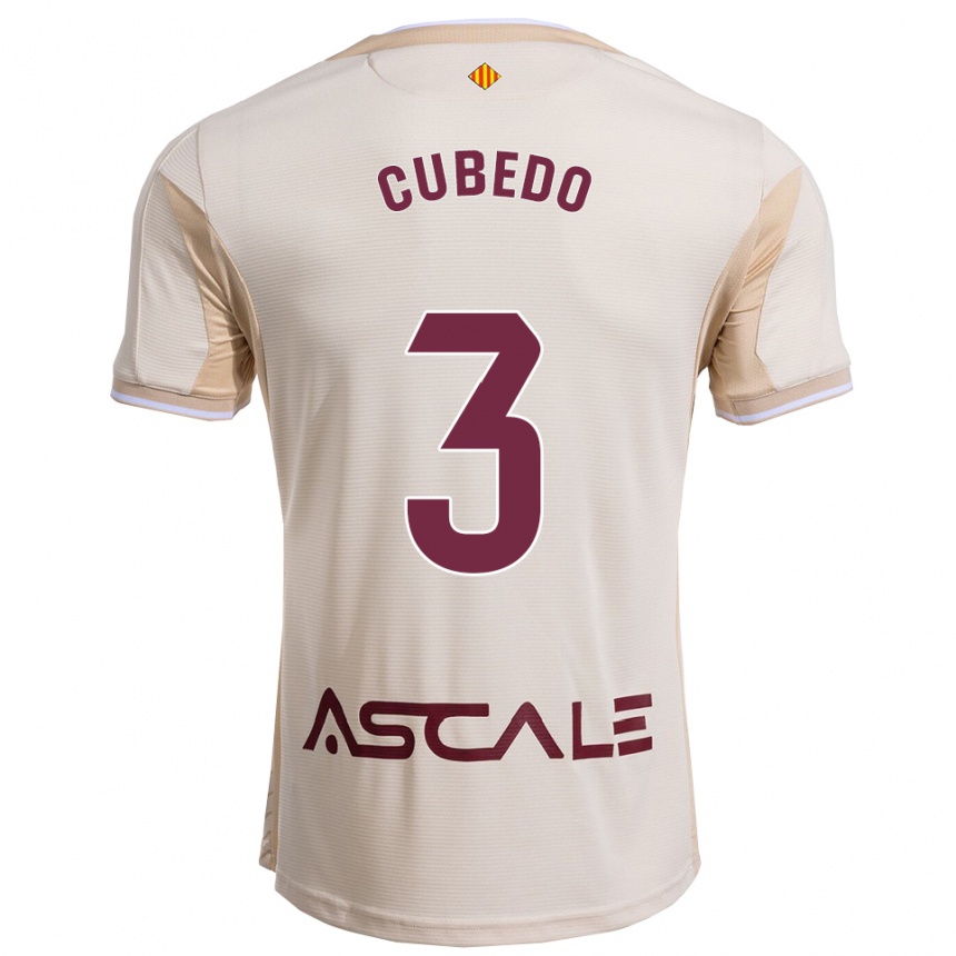 נשים כדורגל כריסטינה קובדו #3 לבן שמנת בורדו הרחק ג'רזי 2025/26