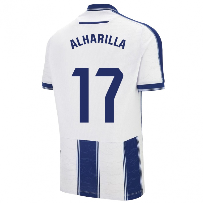 נשים כדורגל María Alharilla #17 כחול נייבי לבן הרחק ג'רזי 2025/26