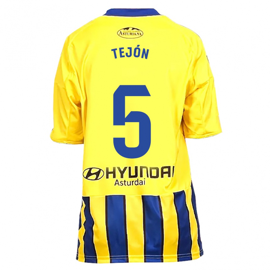 נשים כדורגל Diego Tejón #5 צהוב כחול הרחק ג'רזי 2025/26