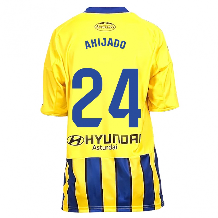 נשים כדורגל Lucas Ahijado #24 צהוב כחול הרחק ג'רזי 2025/26