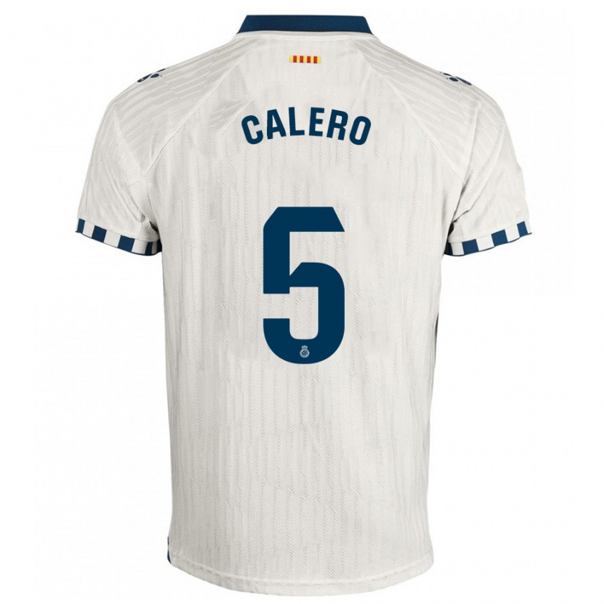 נשים כדורגל פרננדו קלרו #5 לבן כחול הרחק ג'רזי 2025/26